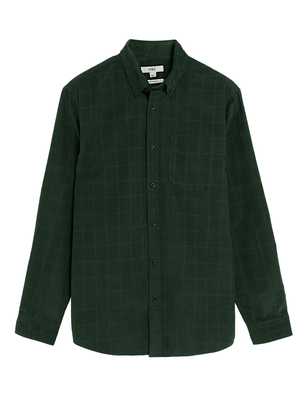 Pure Cotton Corduroy Check Shirt