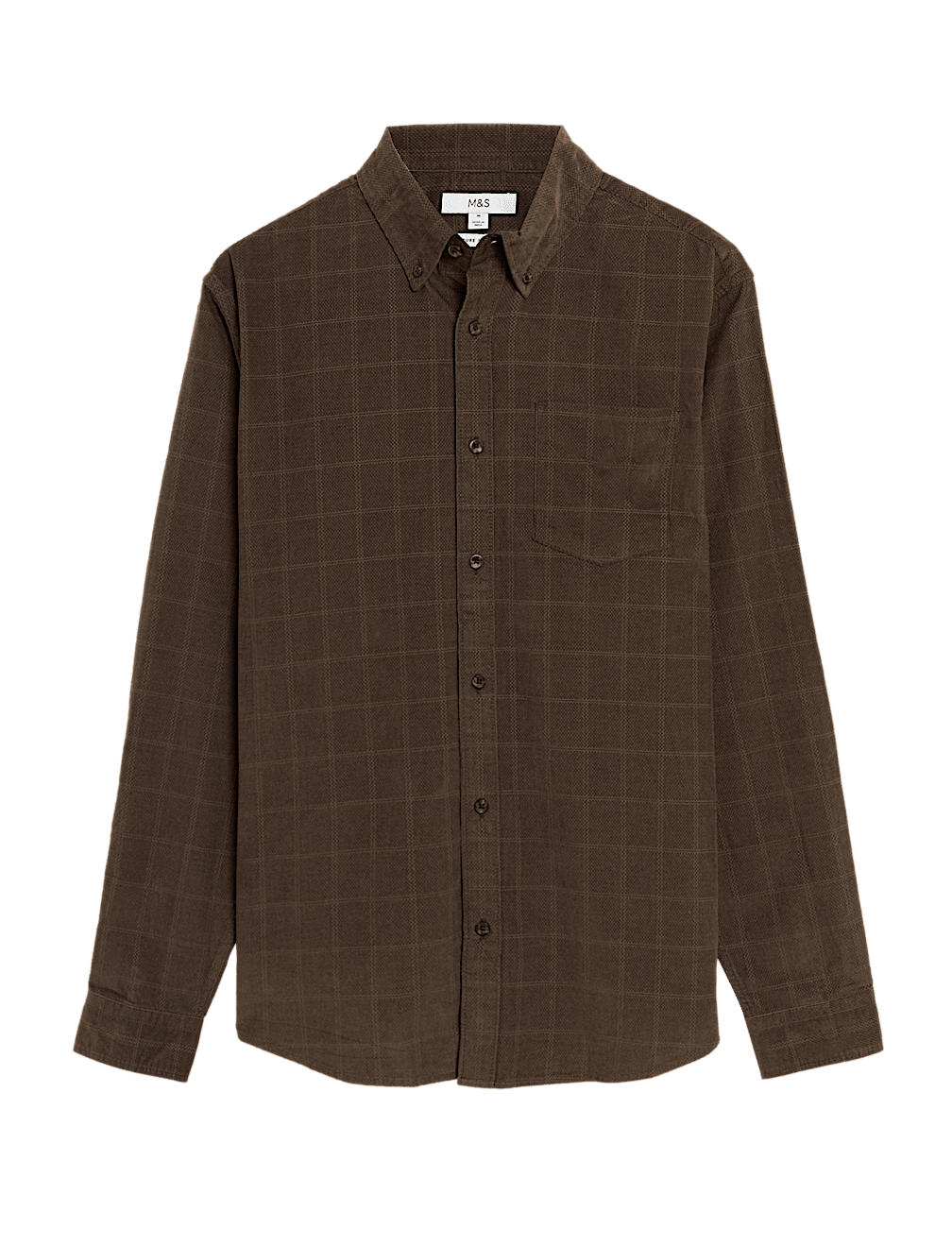 Pure Cotton Corduroy Check Shirt
