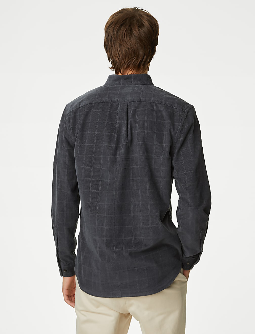 Pure Cotton Corduroy Check Shirt