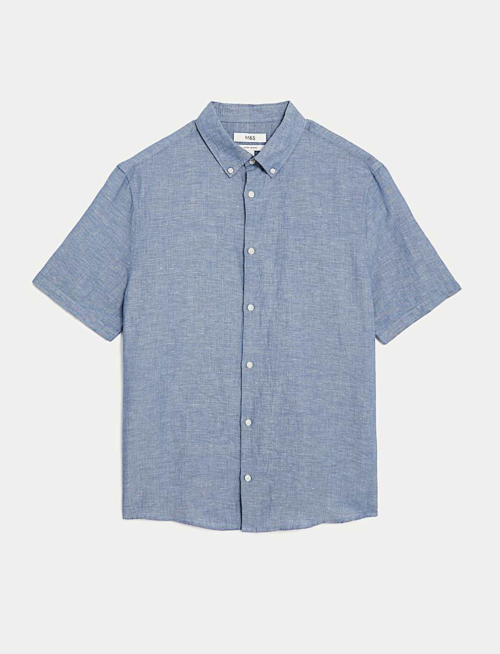 Linen Cotton Short Sleeve Shirt
