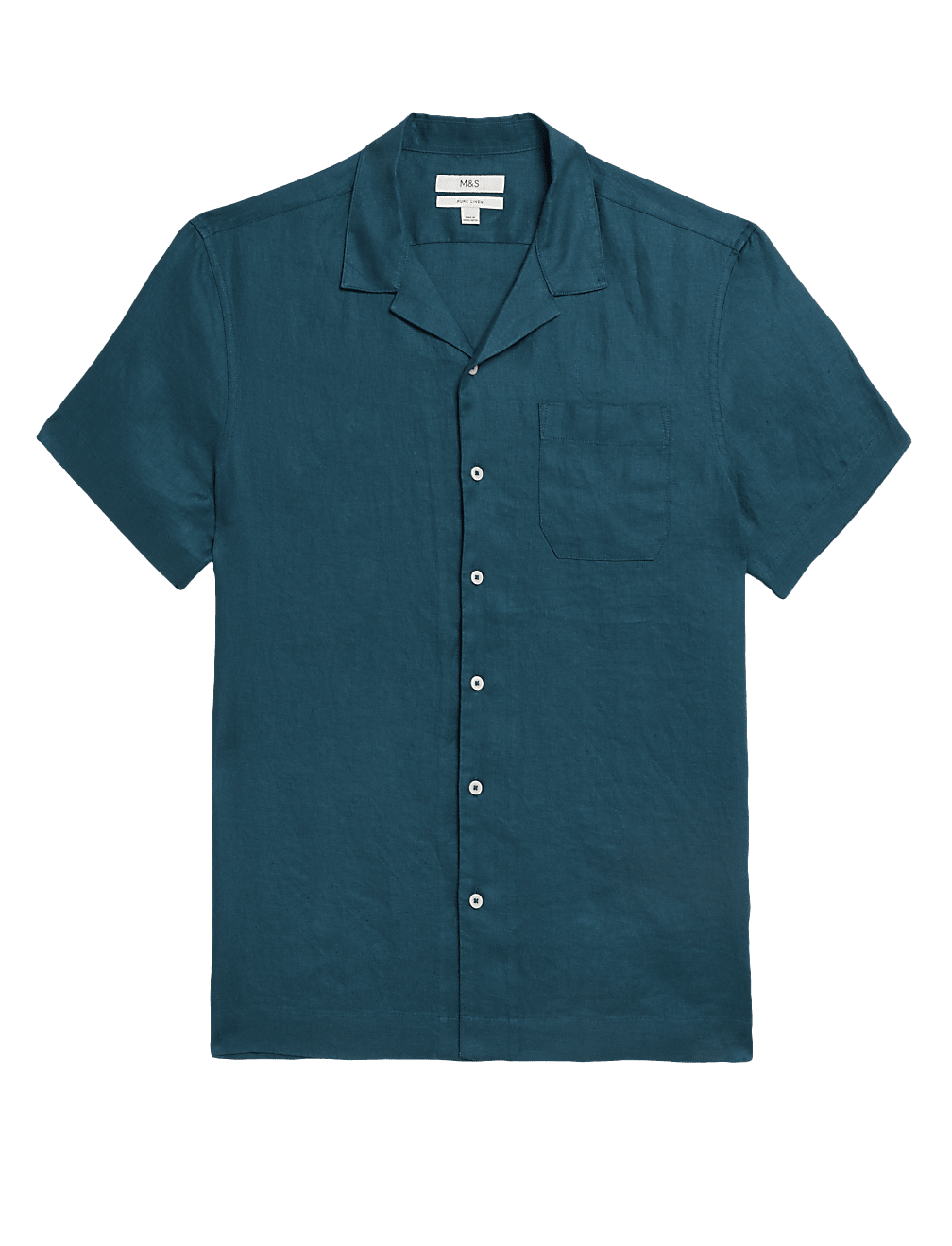 Linen Rich Cuban Collar Shirt