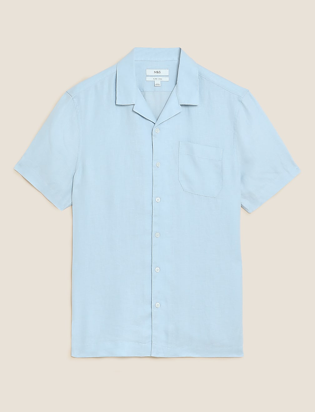 Linen Rich Cuban Collar Shirt