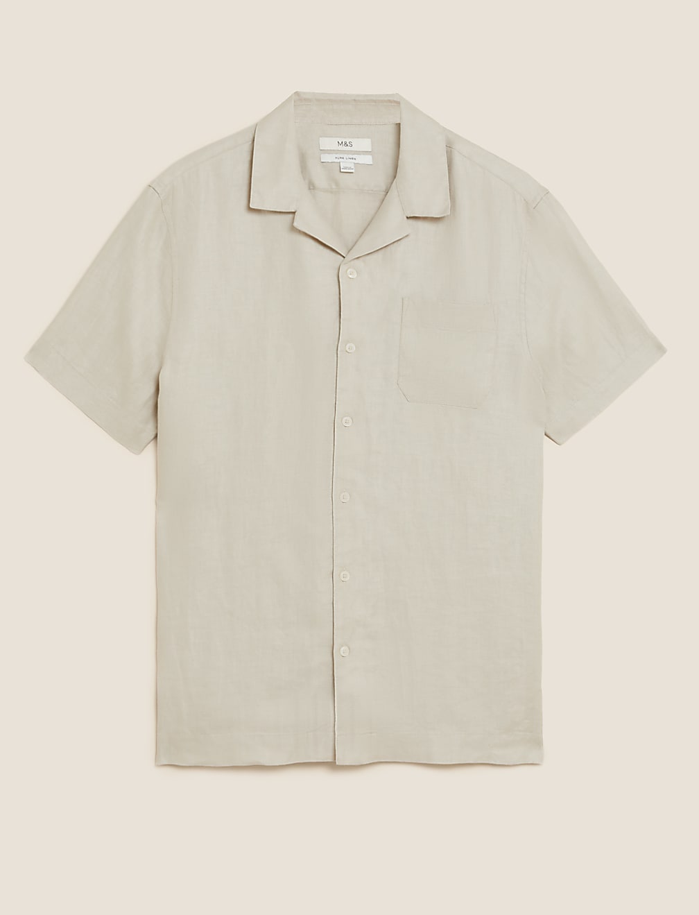 Linen Rich Cuban Collar Shirt
