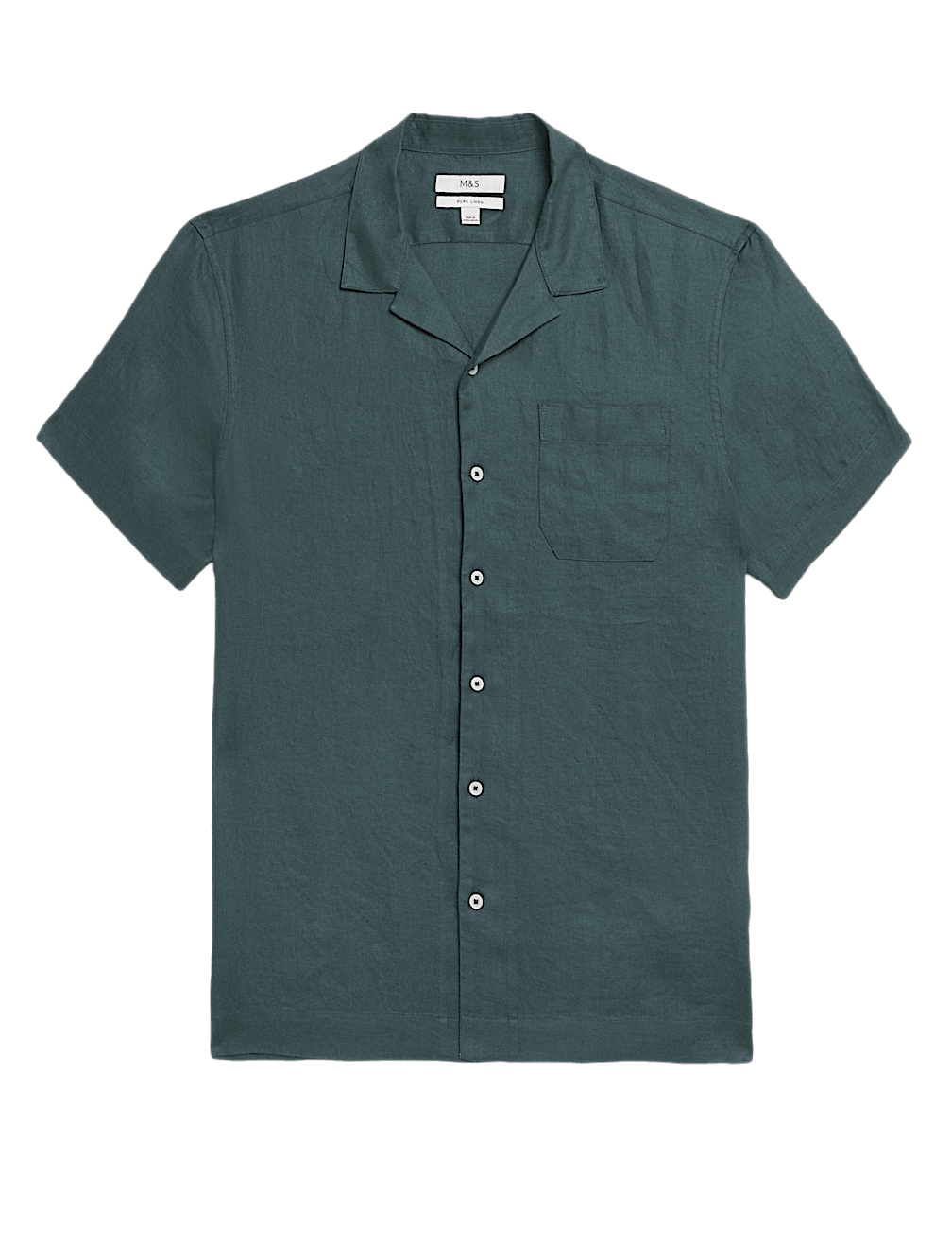 Linen Rich Cuban Collar Shirt