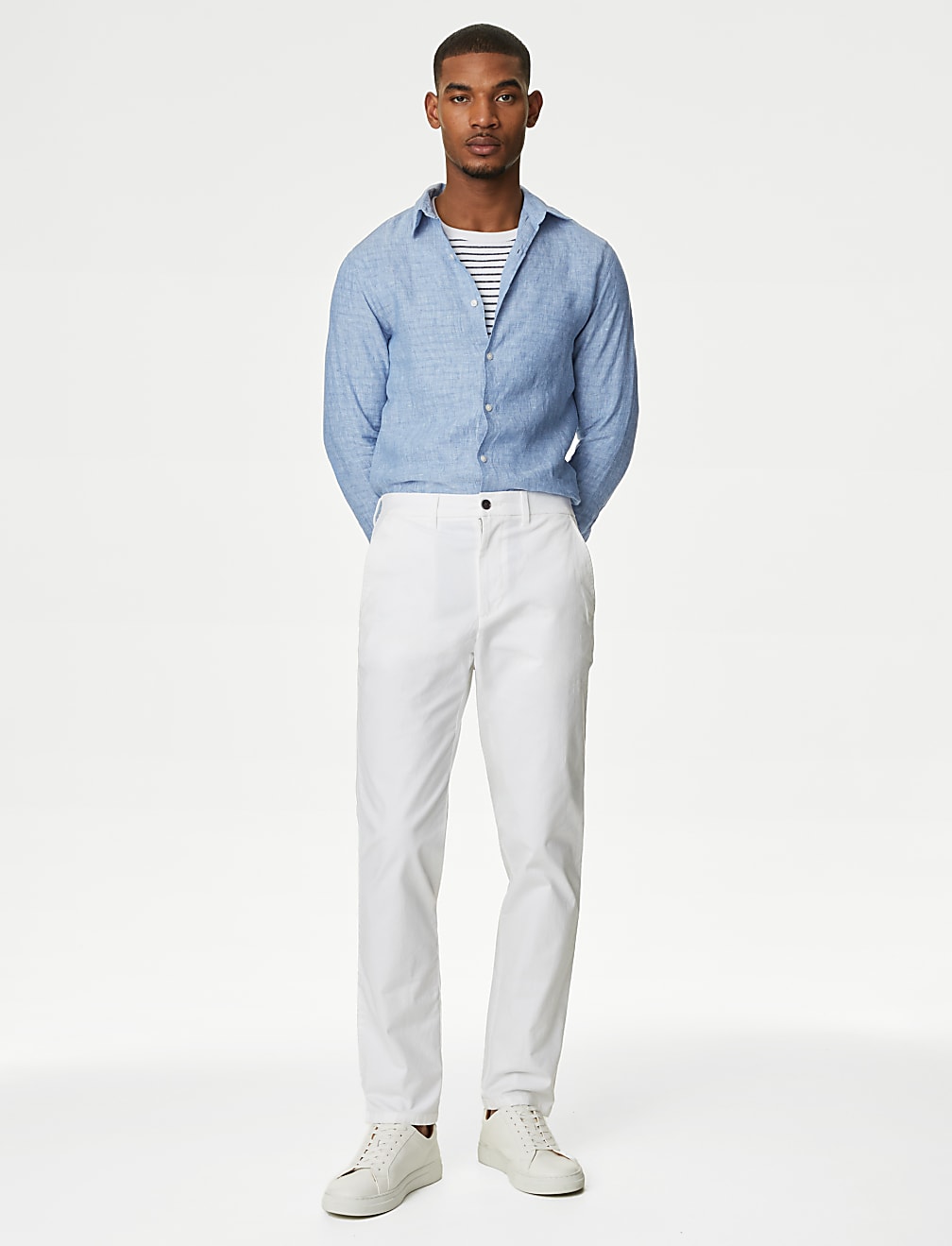 Pure Linen Slim Fit Shirt