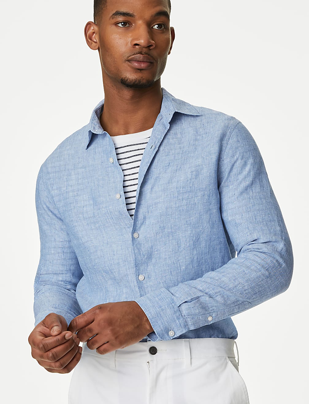 Pure Linen Slim Fit Shirt