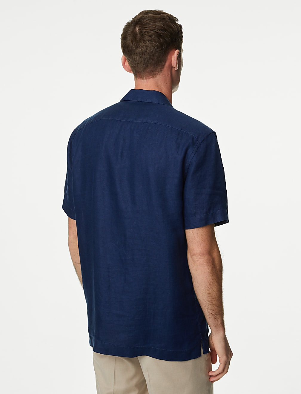 Pure Linen Cuban Collar Shirt