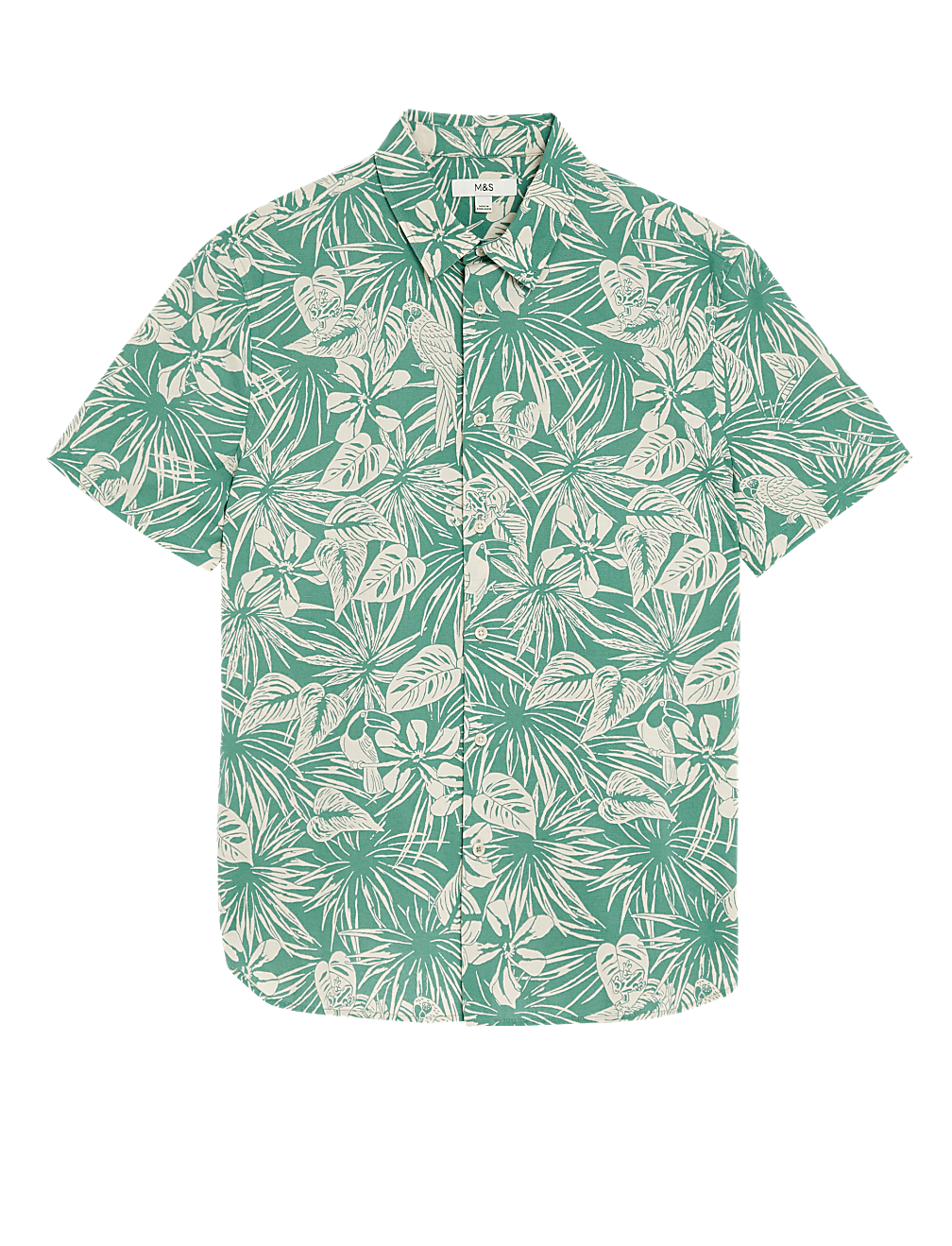 Pure Cotton Hawaiian Cuban Collar Shirt