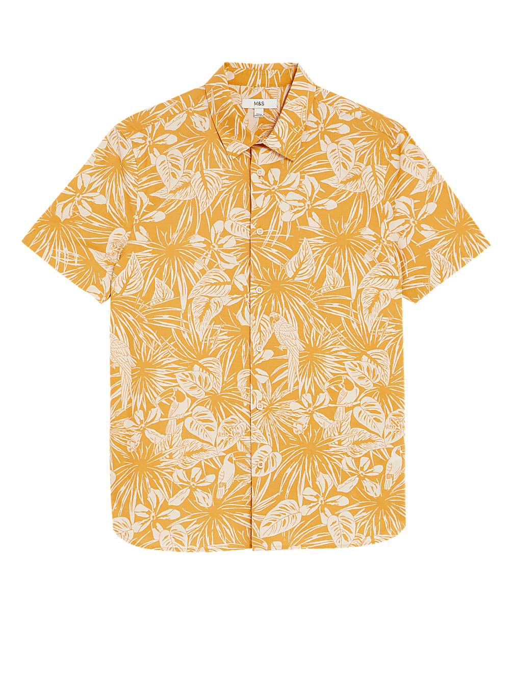 Pure Cotton Hawaiian Cuban Collar Shirt