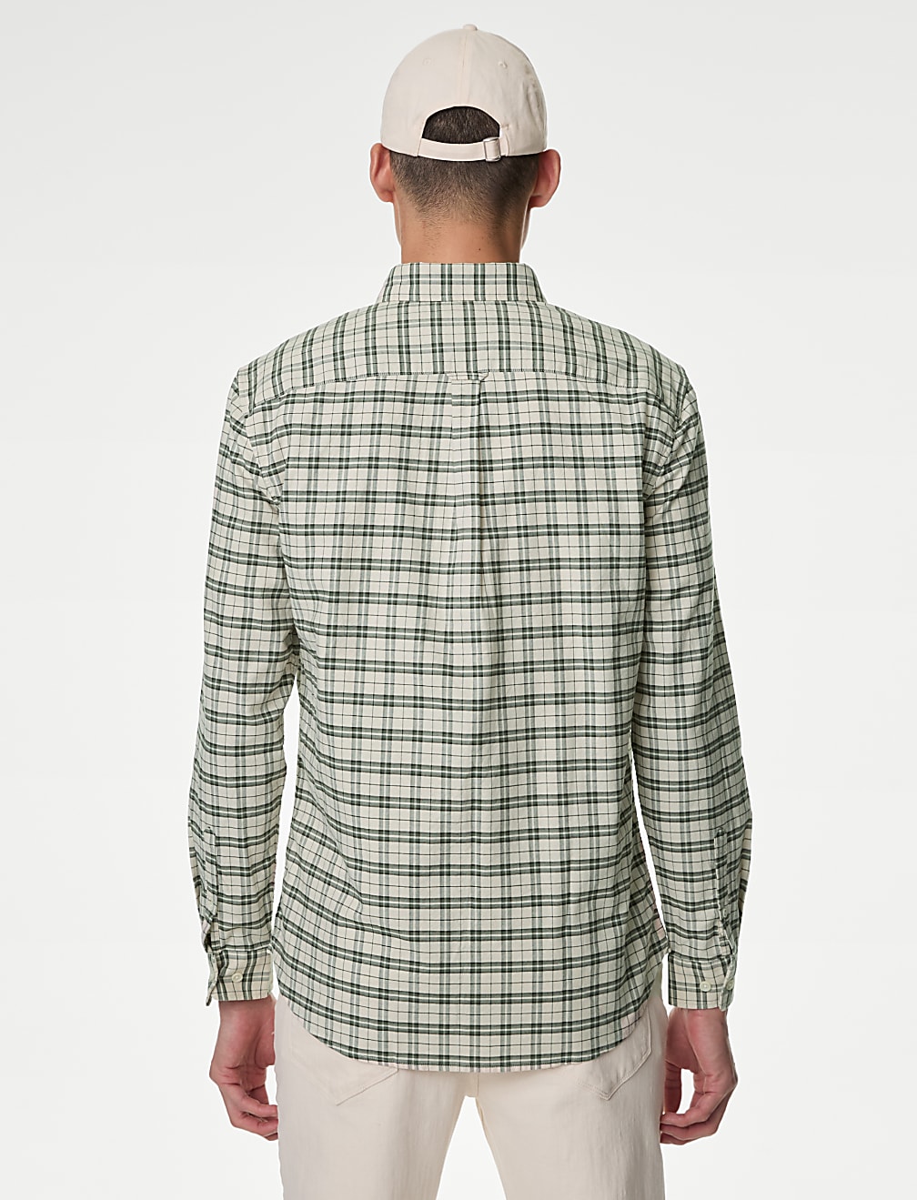 Easy Iron Pure Cotton Check Oxford Shirt