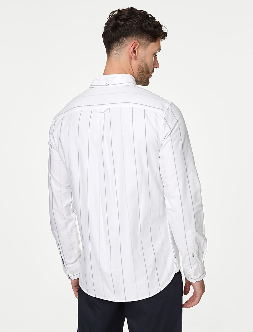 Pure Cotton Striped Oxford Shirt