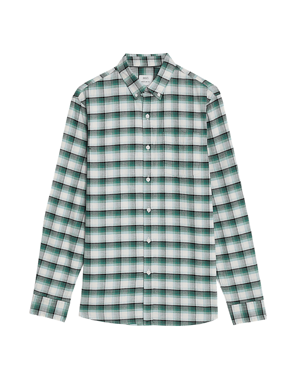 Easy Iron Pure Cotton Check Oxford Shirt