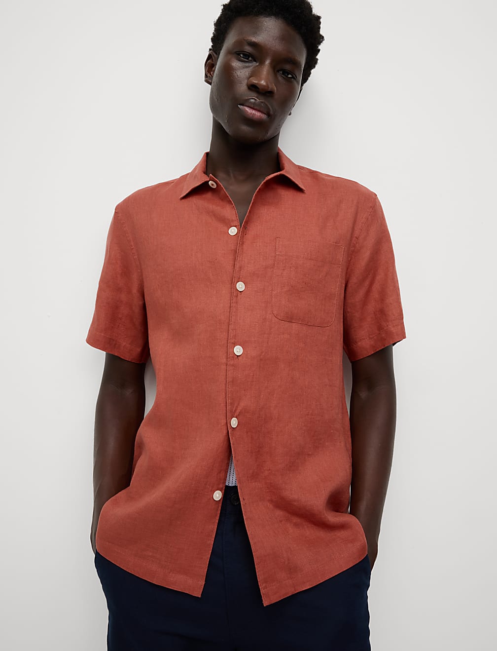 Pure Linen Short Sleeve Shirt