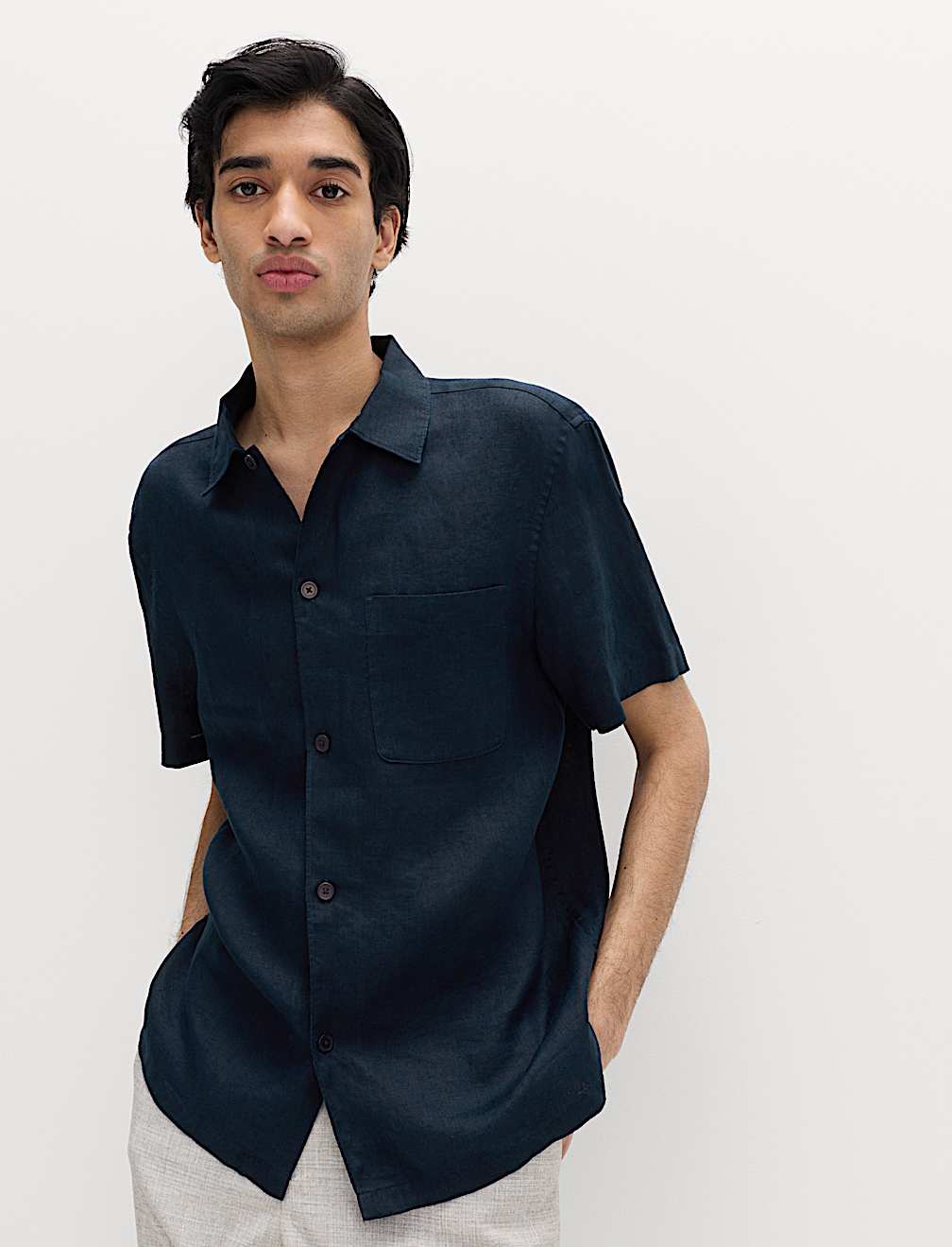 Pure Linen Short Sleeve Shirt