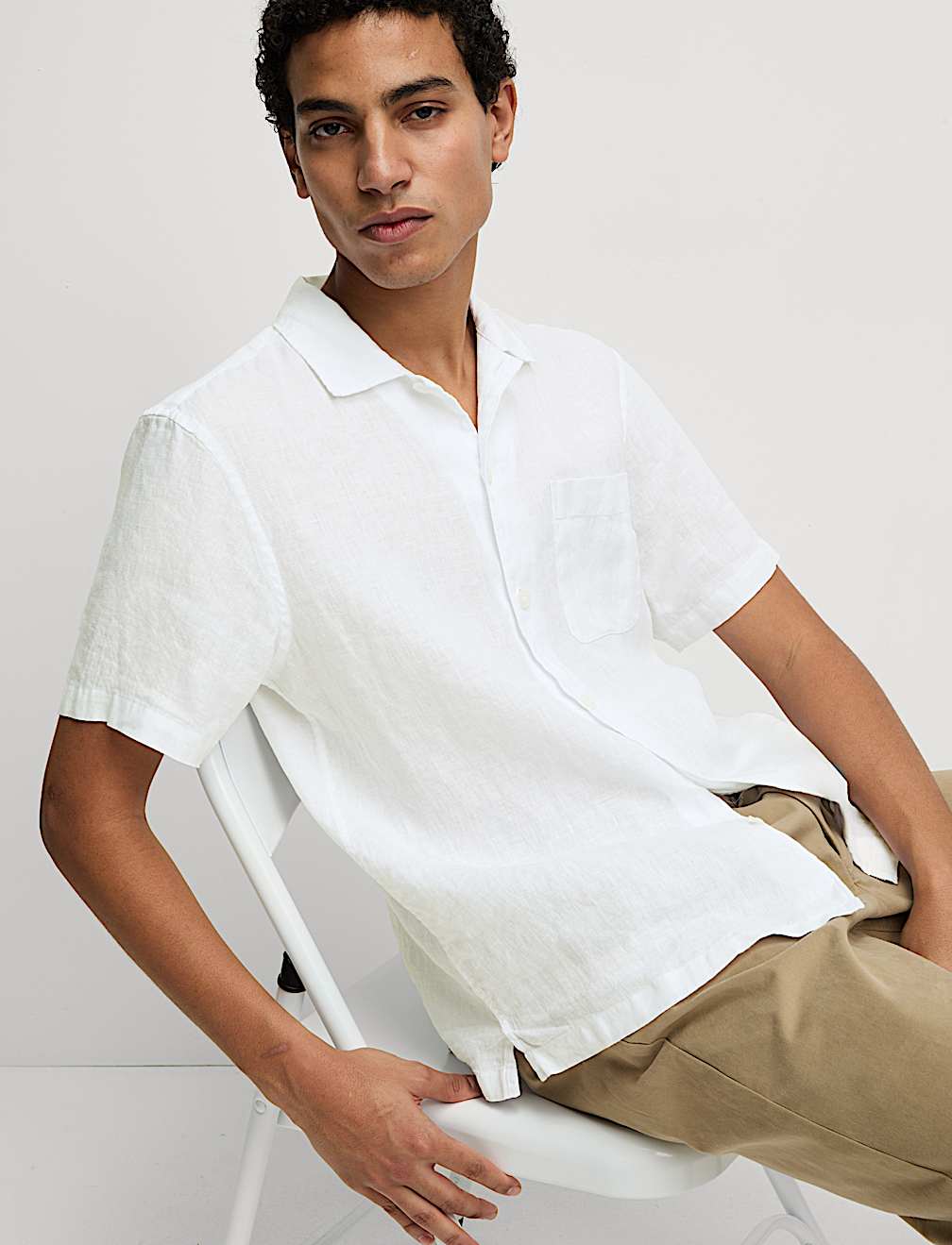 Pure Linen Short Sleeve Shirt