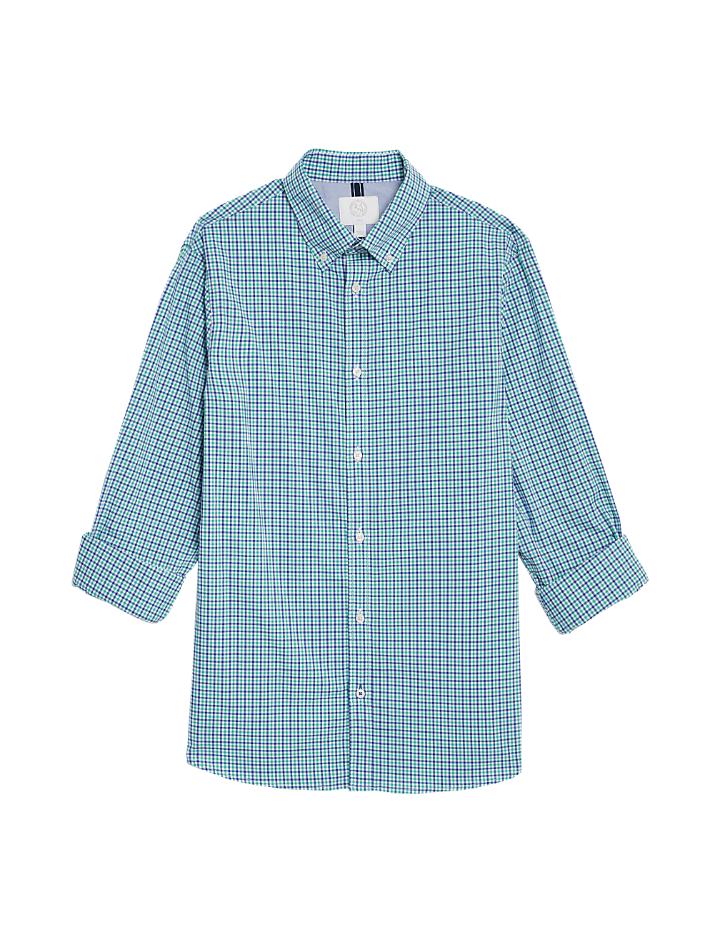 Cotton Rich Gingham Check Oxford Shirt