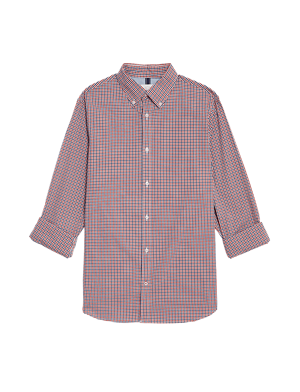 Cotton Rich Gingham Check Oxford Shirt