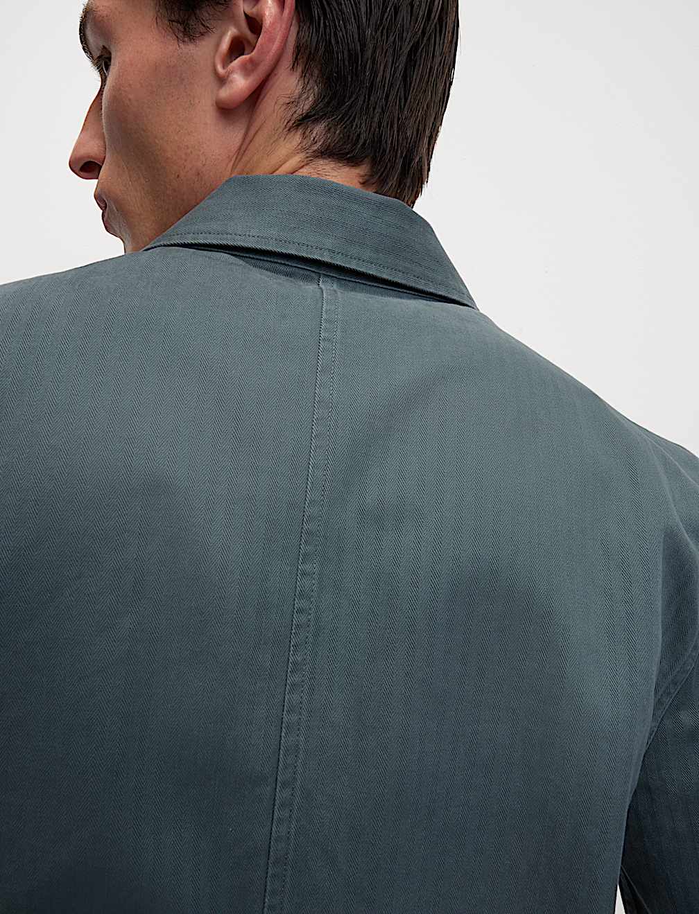 Pure Cotton Herringbone Overshirt​