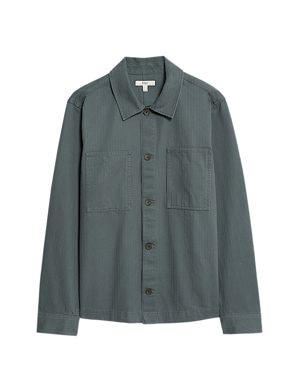 Pure Cotton Herringbone Overshirt​