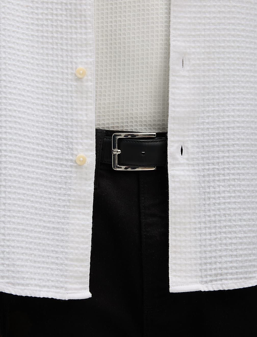 Easy Iron Pure Cotton Textured Shirt