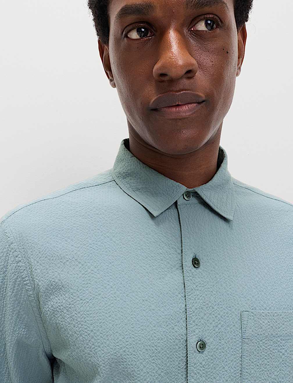Cotton Rich Seersucker Shirt