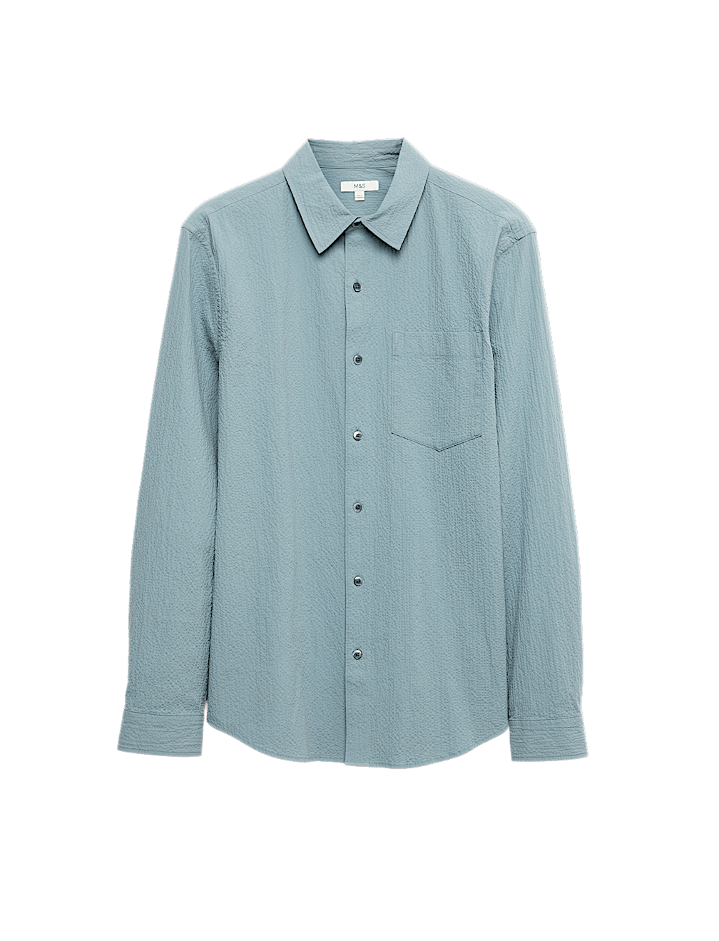Cotton Rich Seersucker Shirt