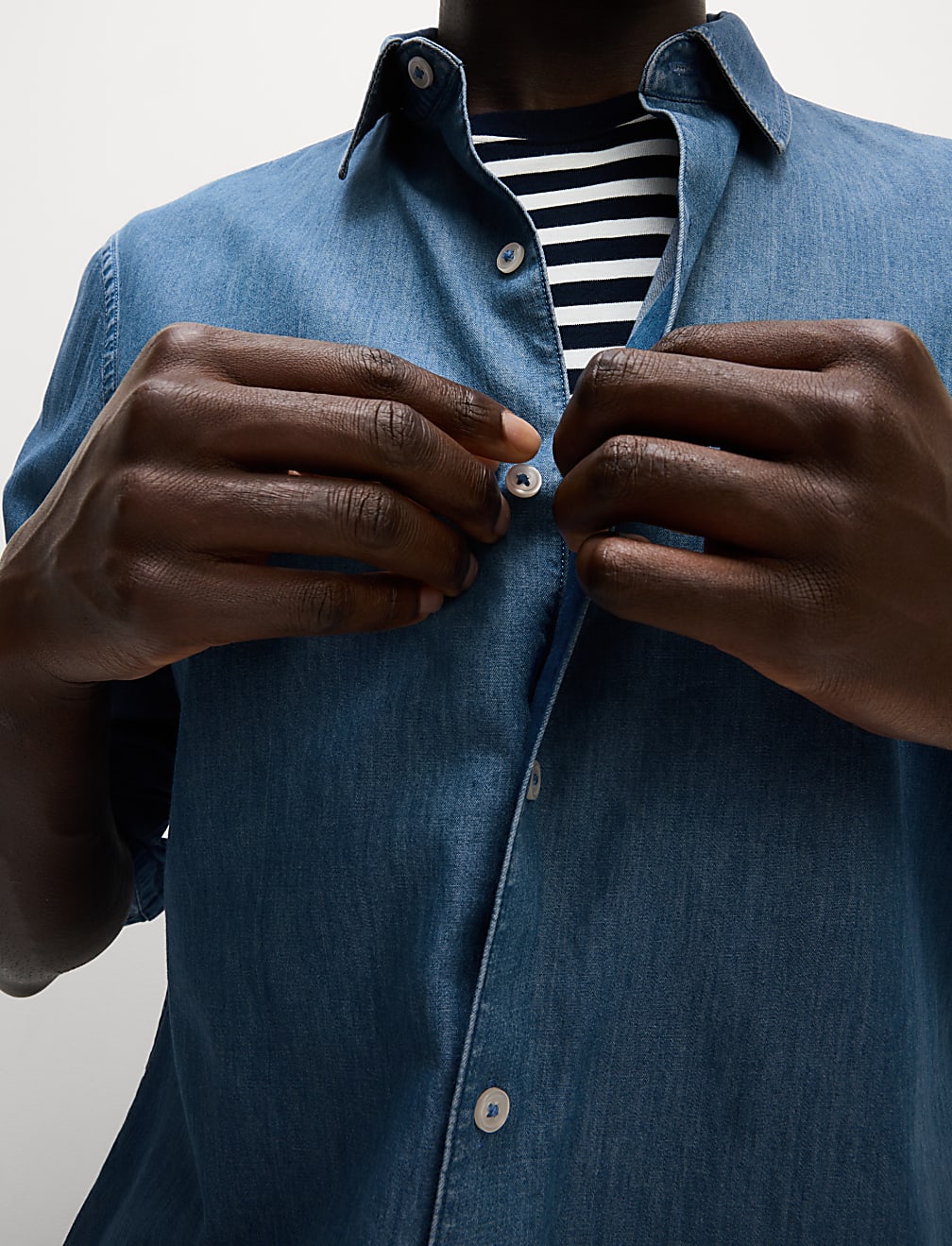 Regular Fit Long Sleeve Denim Shirt