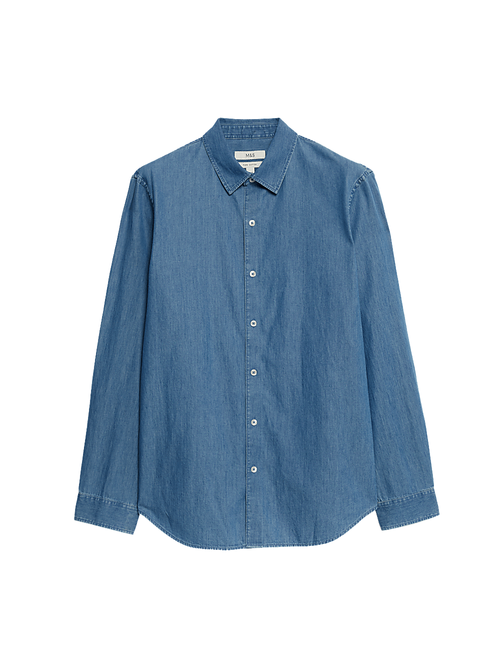 Regular Fit Long Sleeve Denim Shirt