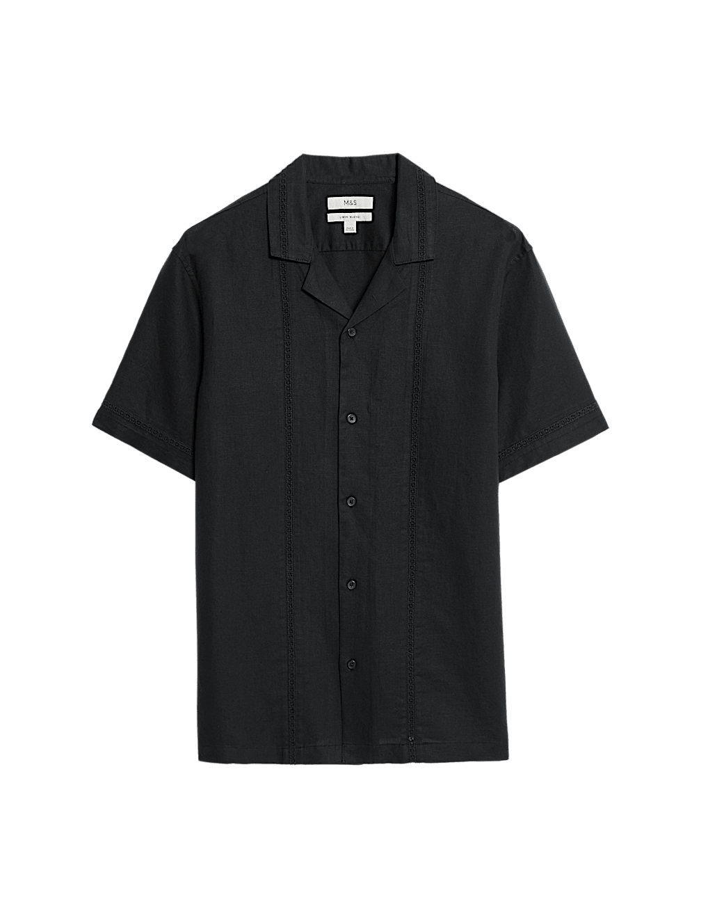 Short Sleeve Linen Cotton Pleated