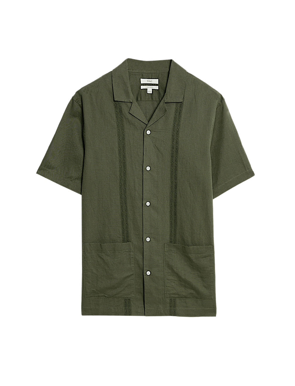 Regular Fit Cotton Linen Blend Shirt
