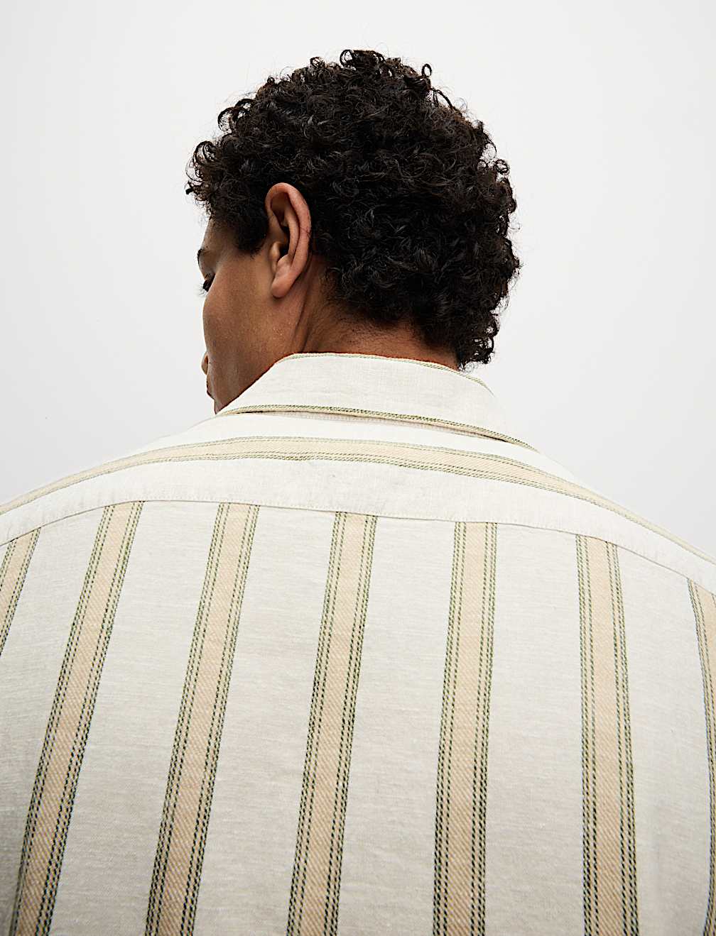 SS Linen Blend Stripe