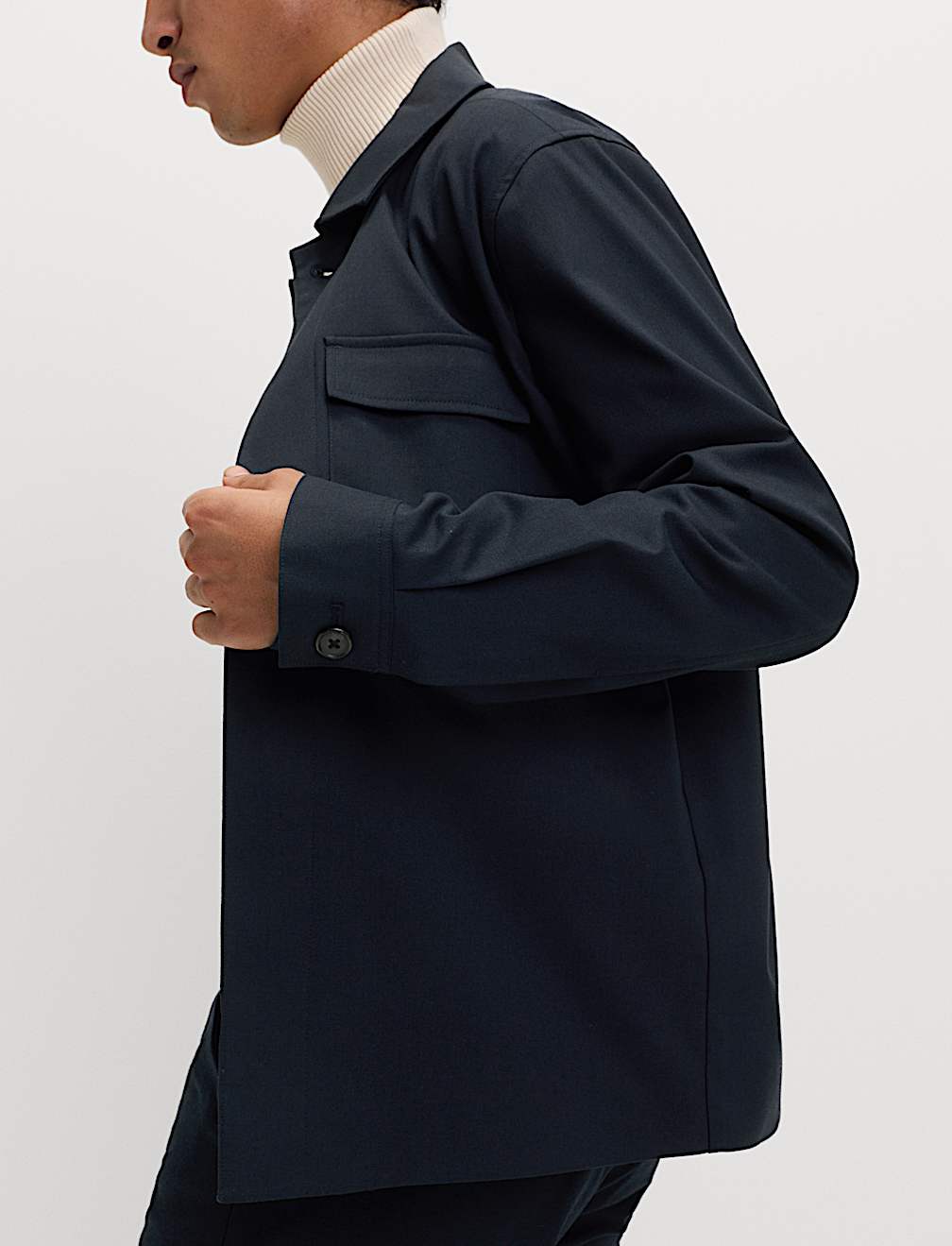 Cotton Blend Overshirt