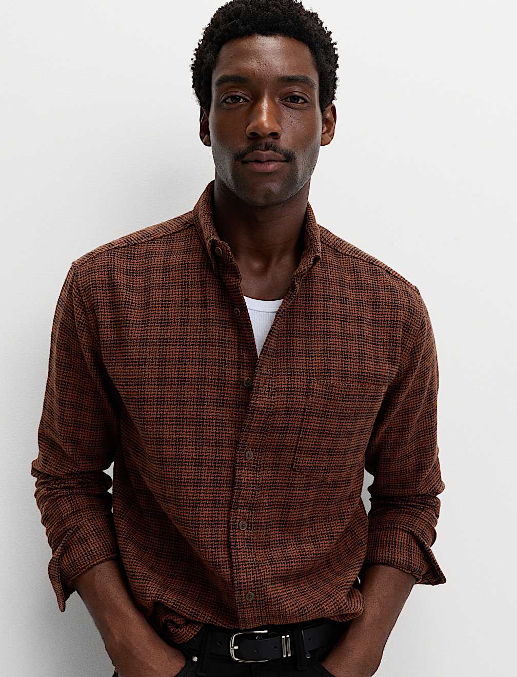 Pure Cotton Checked Flannel Shirt
