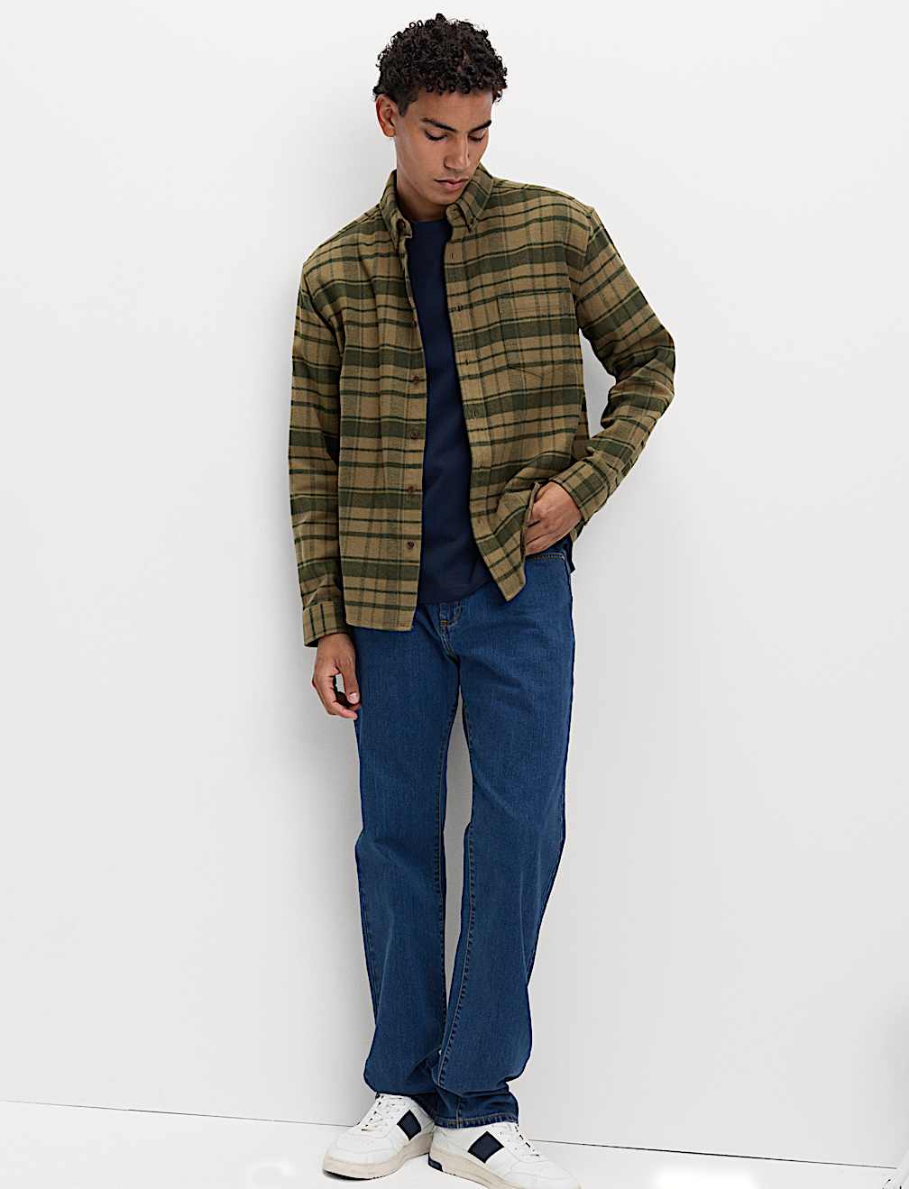 Pure Cotton Checked Flannel Shirt