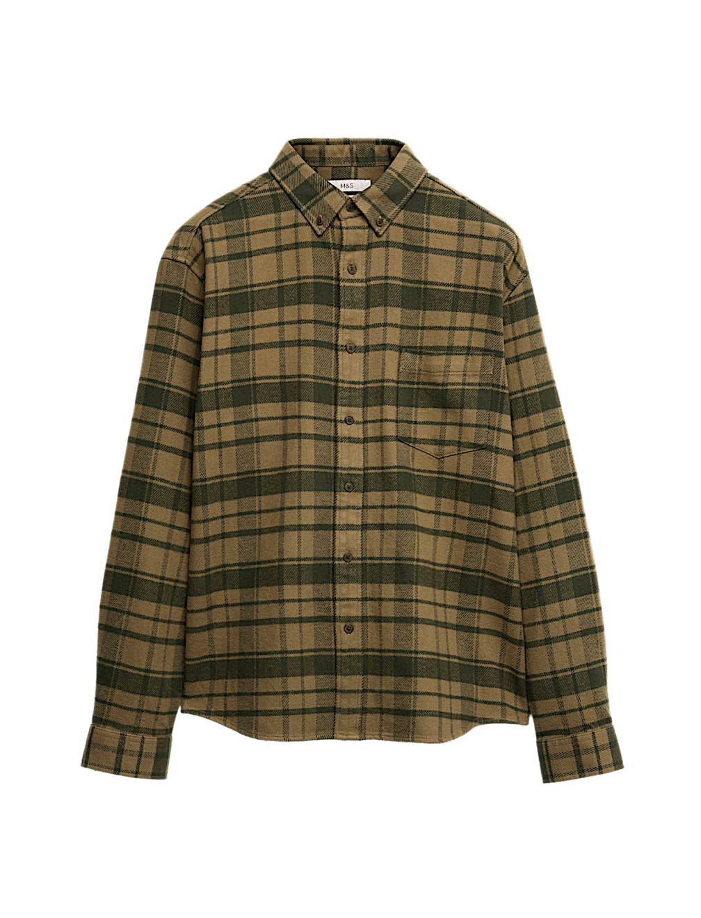 Pure Cotton Checked Flannel Shirt