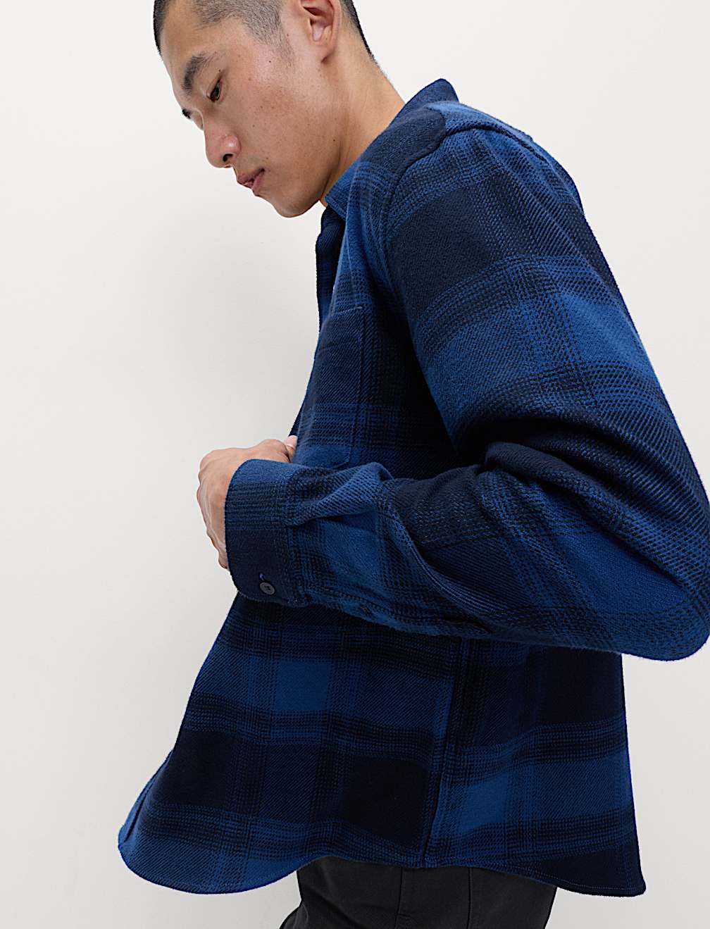 Pure Cotton Checked Flannel Shirt