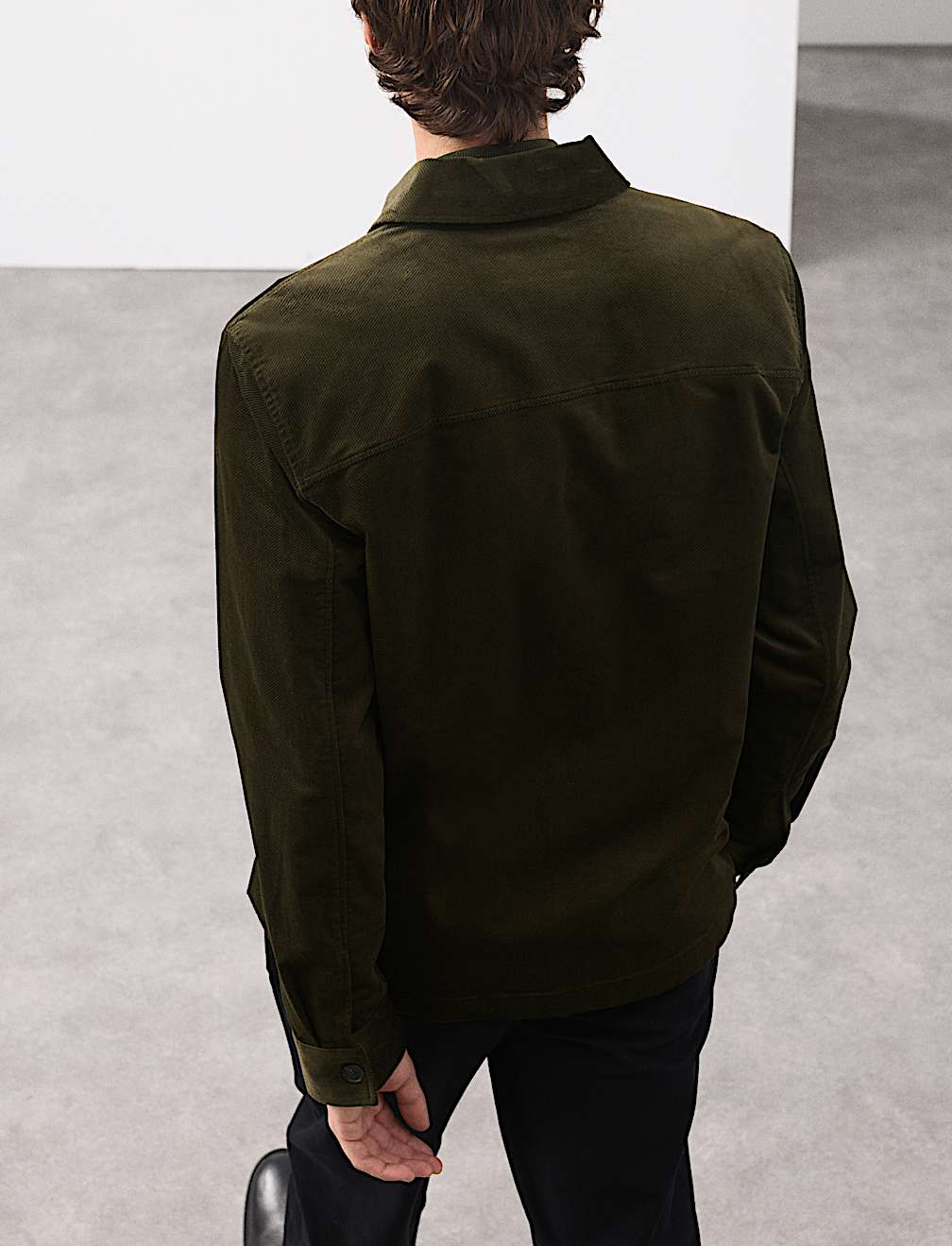 Regular Fit Cotton Rich Corduroy Shirt