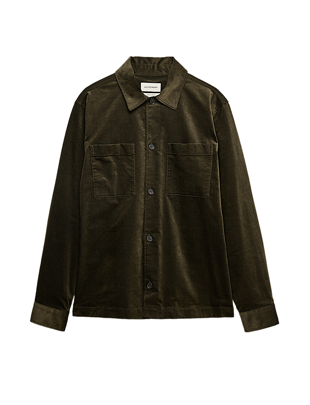 Regular Fit Cotton Rich Corduroy Shirt