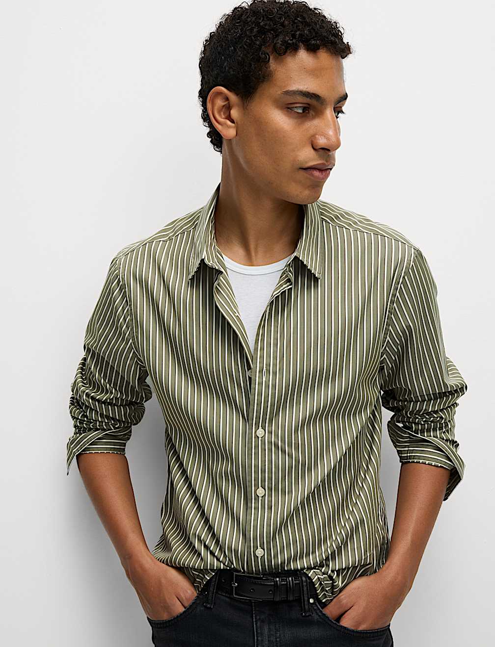 Pure Cotton Striped Shirt