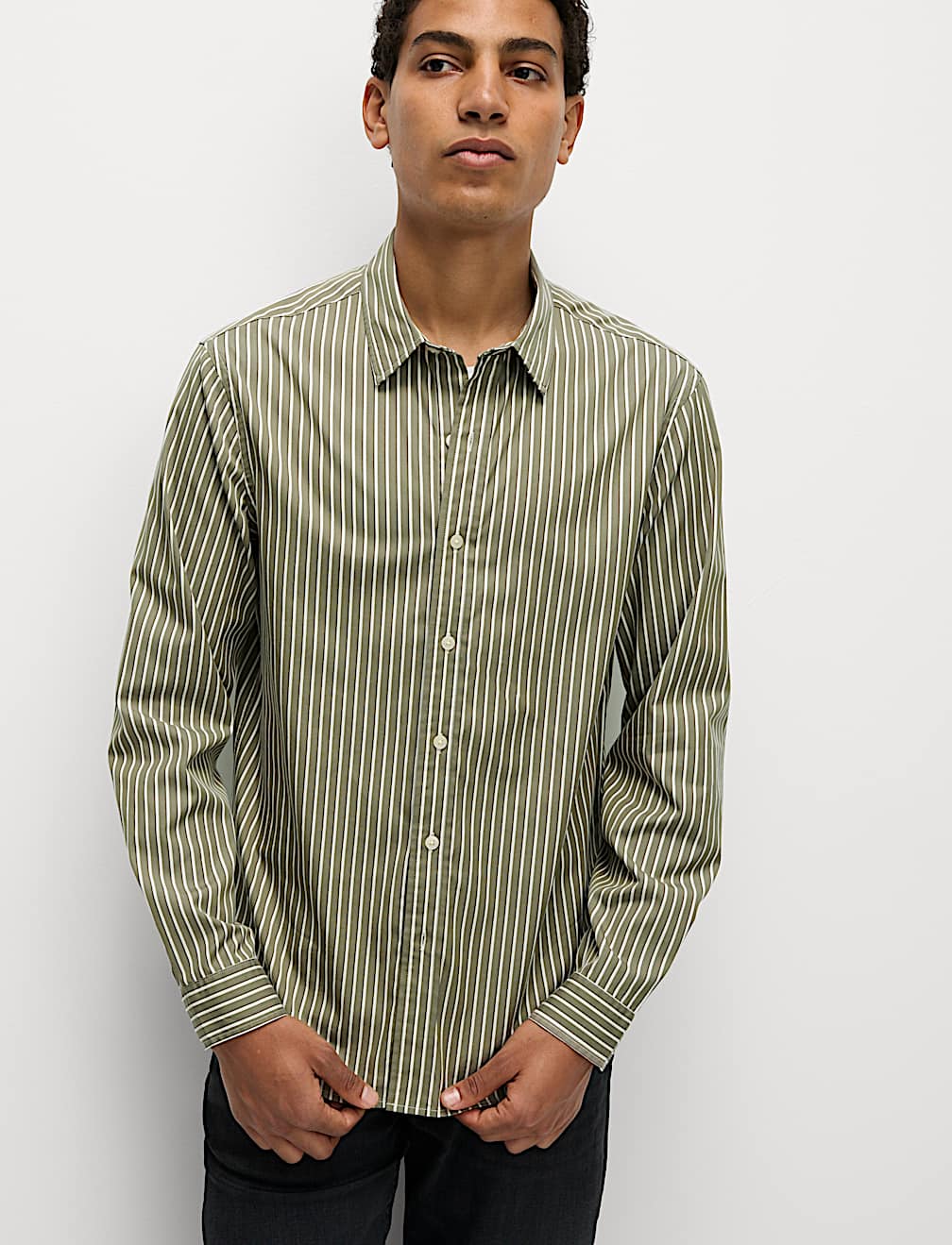 Pure Cotton Striped Shirt