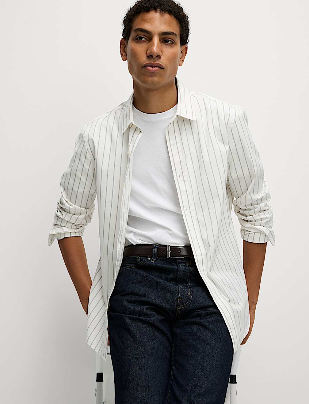 Pure Cotton Striped Shirt