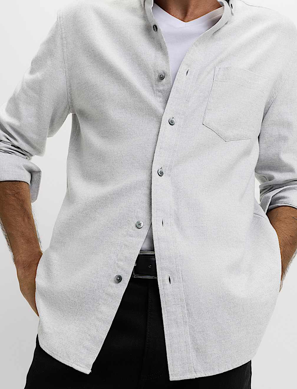 Regular Fit Pure Cotton Flannel Shirt