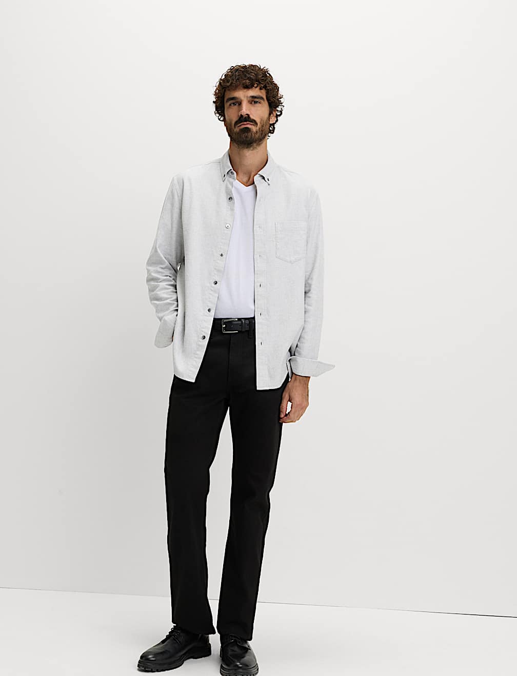 Regular Fit Pure Cotton Flannel Shirt
