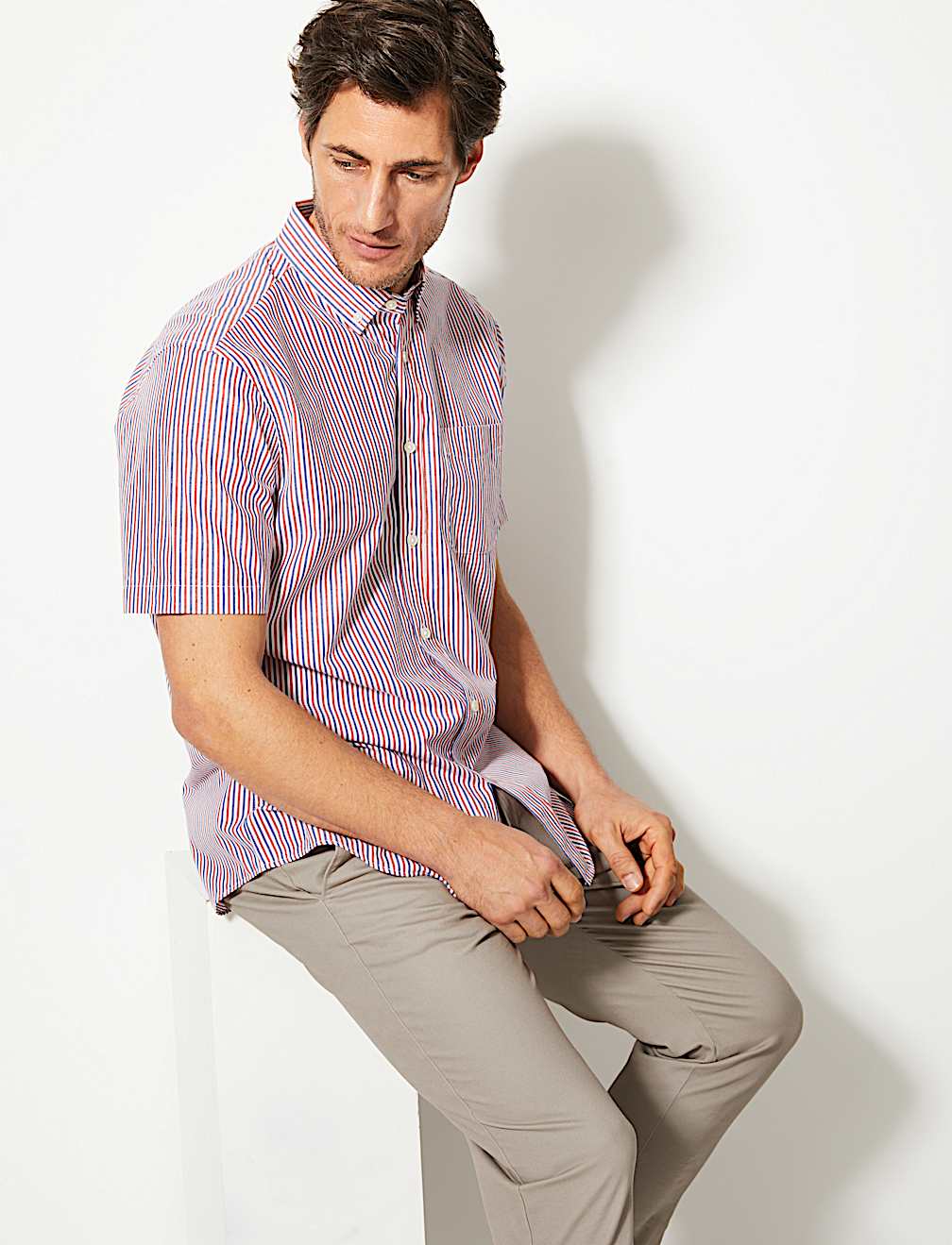 Pure Cotton Striped Shirt