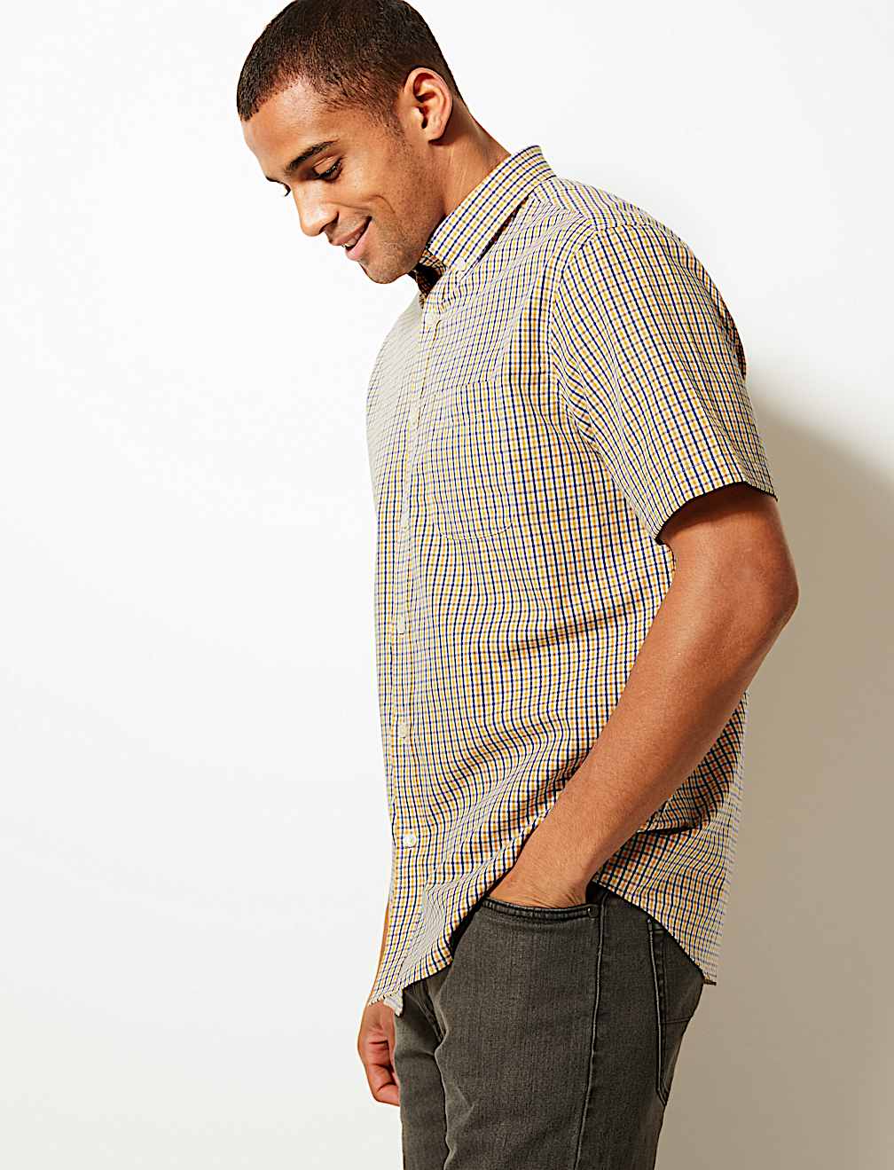 Pure Cotton Checked Shirt