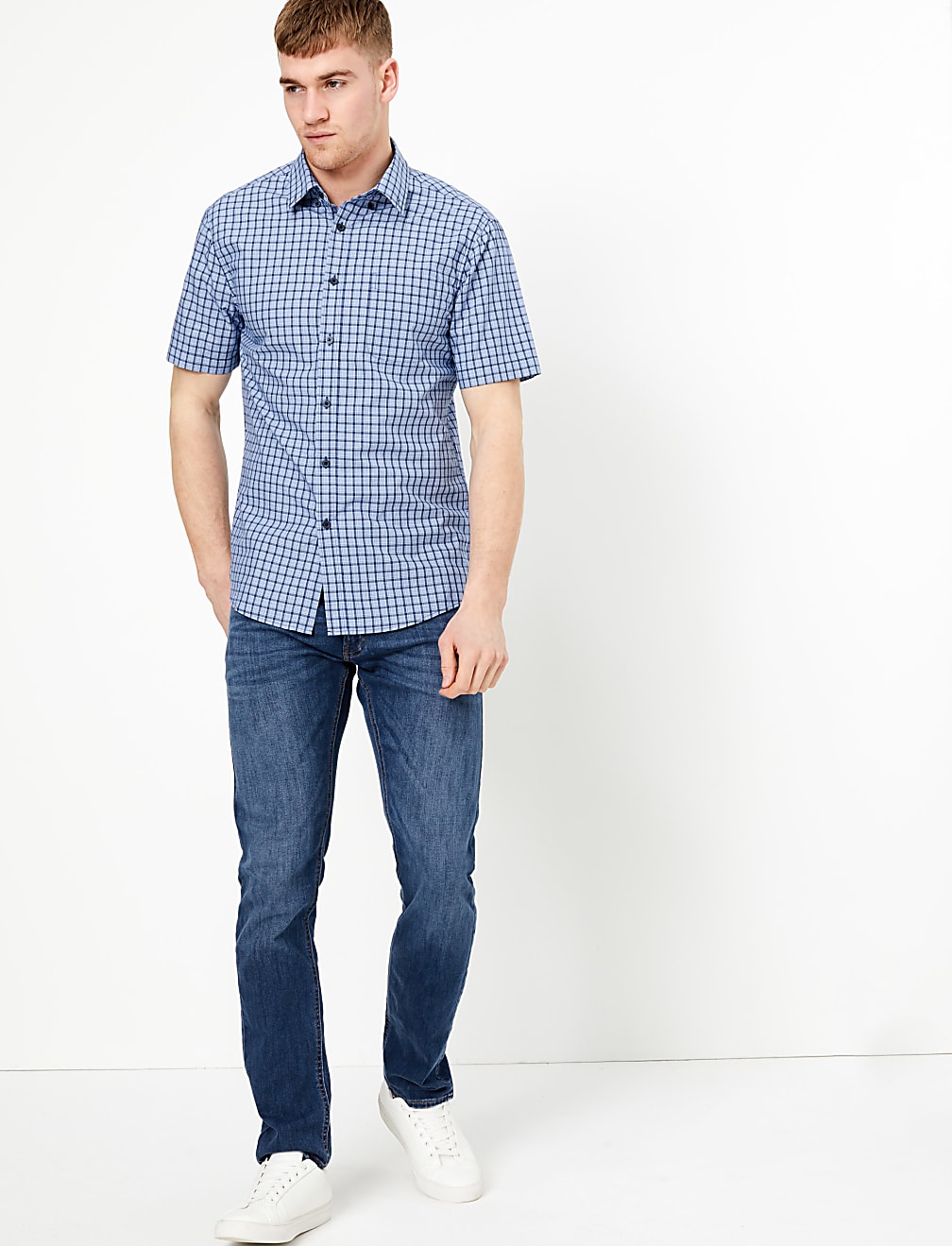 Pure Cotton Checked Shirt