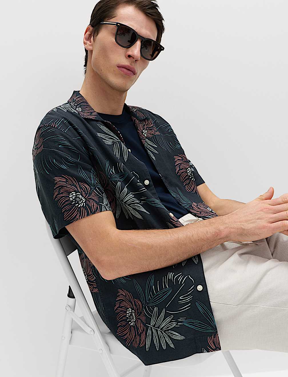 Linen Rich Hawaiian Shirt
