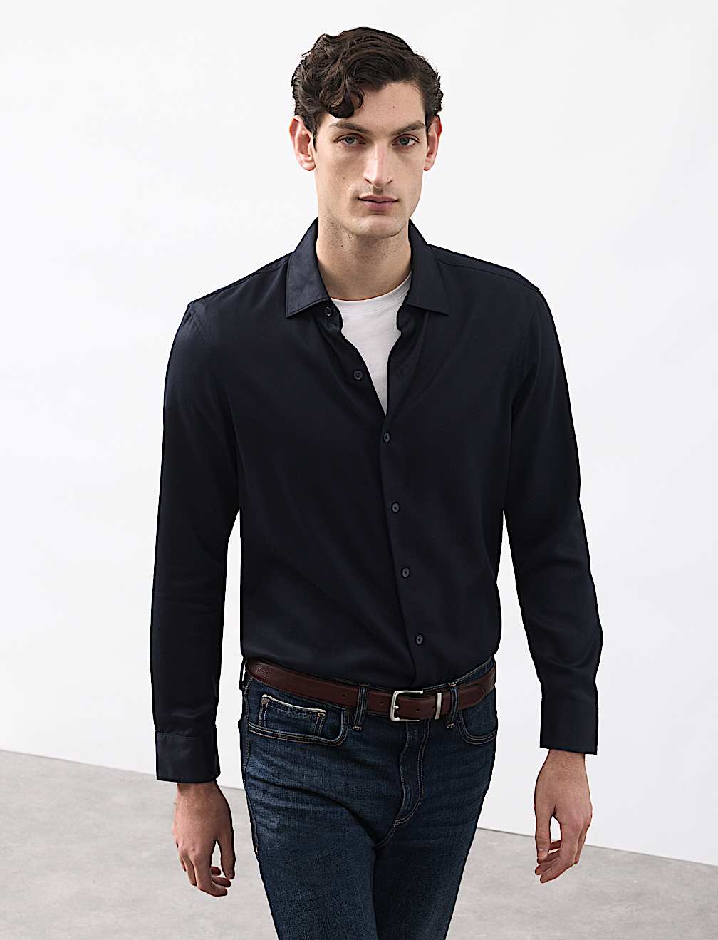 Regular Fit Easy Iron Long Sleeve Shirt