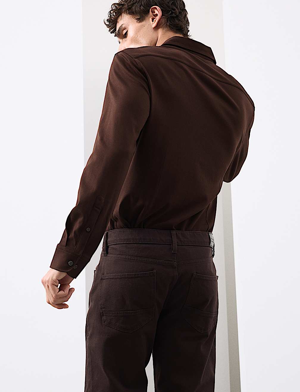 Regular Fit Easy Iron Pure Cotton Jersey Shirt