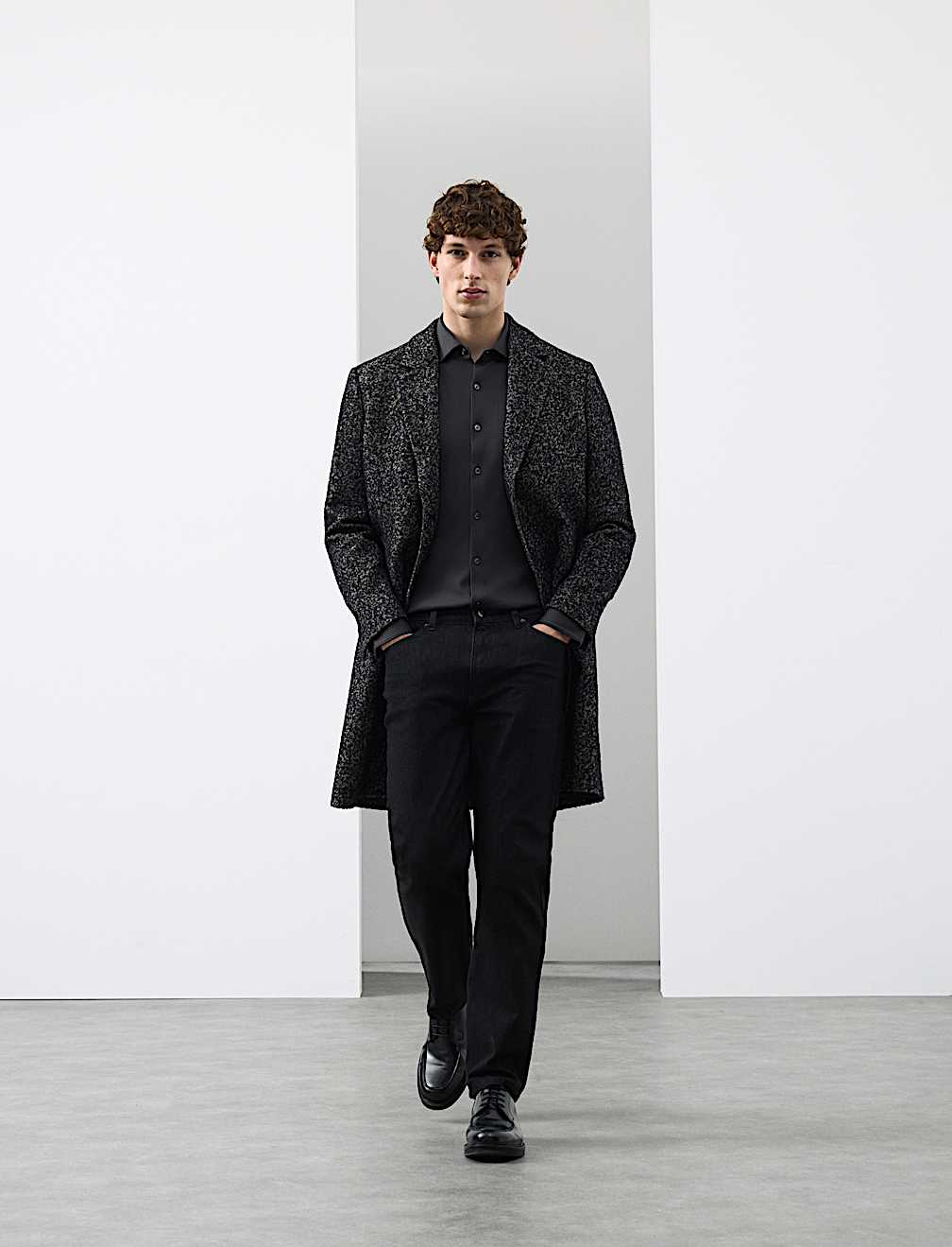 Slim Fit Easy Iron Pure Cotton Jersey Shirt